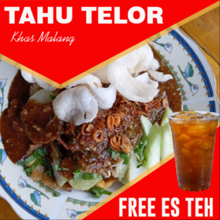 Tahu Telor Malang Gratis Es Teh