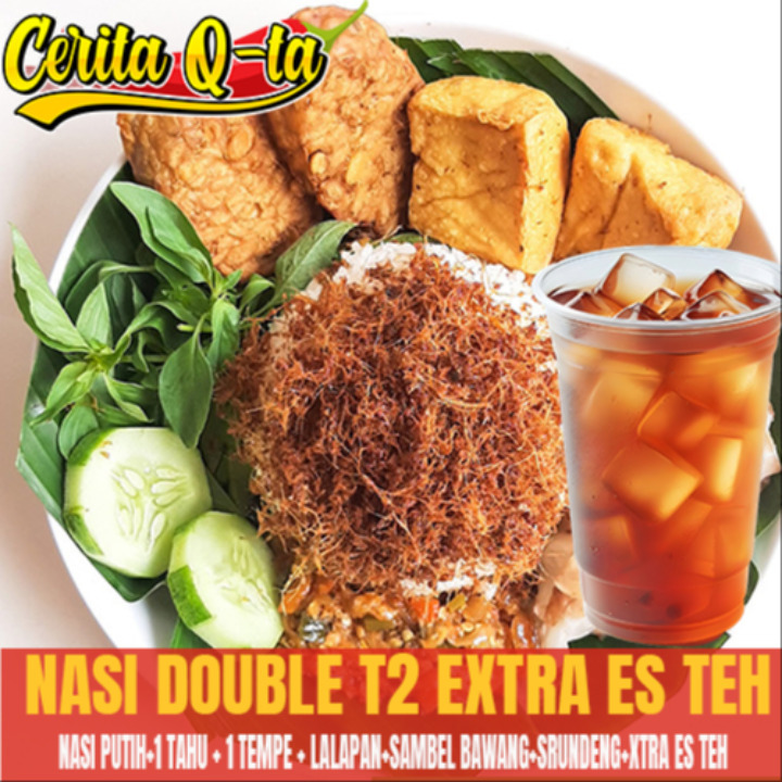 Nasi Double Tahu Tempe Extra Es Teh