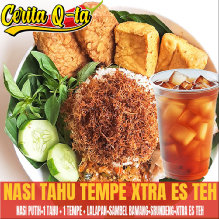 Nasi Tahu Tempe Extra Es Teh