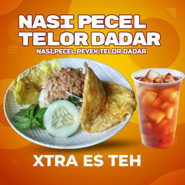 Nasi Pecel  Telor Dadar Xtra Es Teh