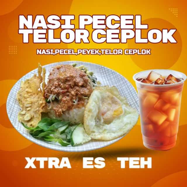 Nasi Pecel Telor Ceplok Xtra Es Teh