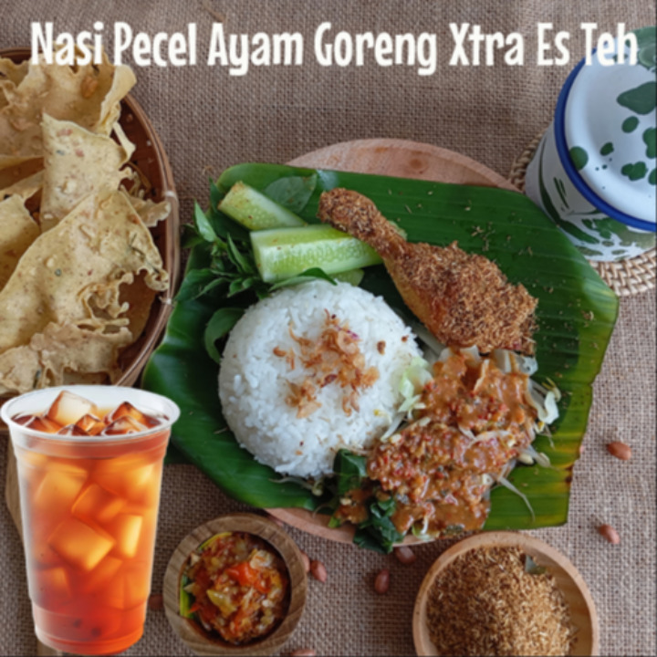 Nasi Pecel Ayam Goreng Xtra Es Teh