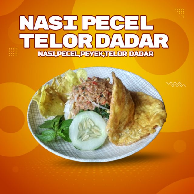 Nasi Pecel Telur Dadar