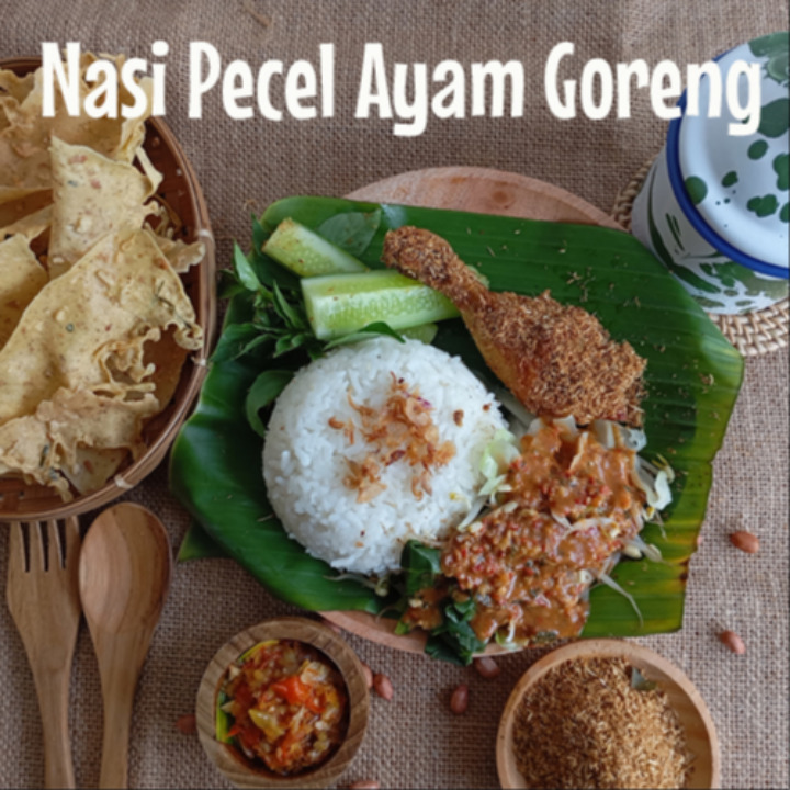 Nasi Pecel Ayam Goreng