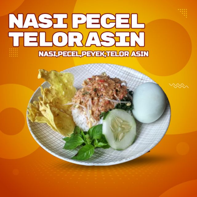 Nasi Pecel Telur Asin