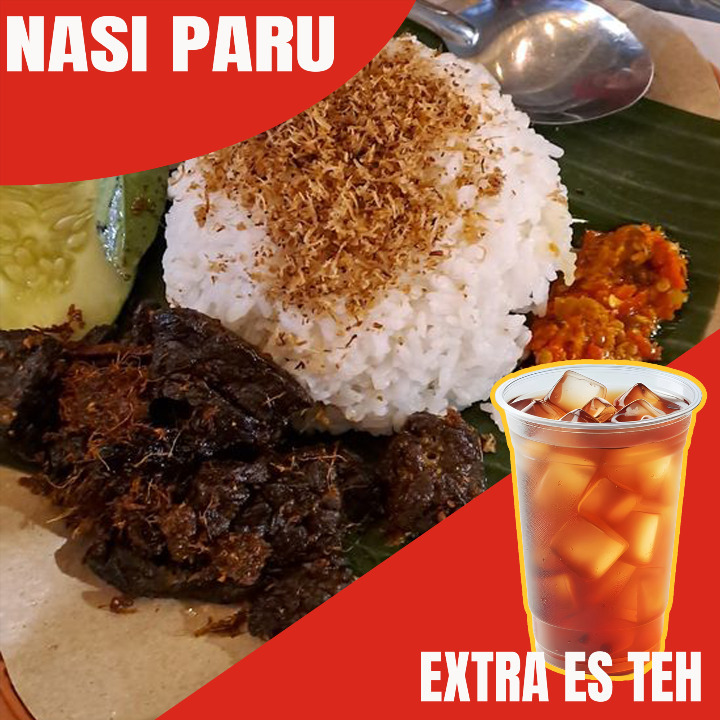 Nasi Paru Sambelan Xtra Es Teh