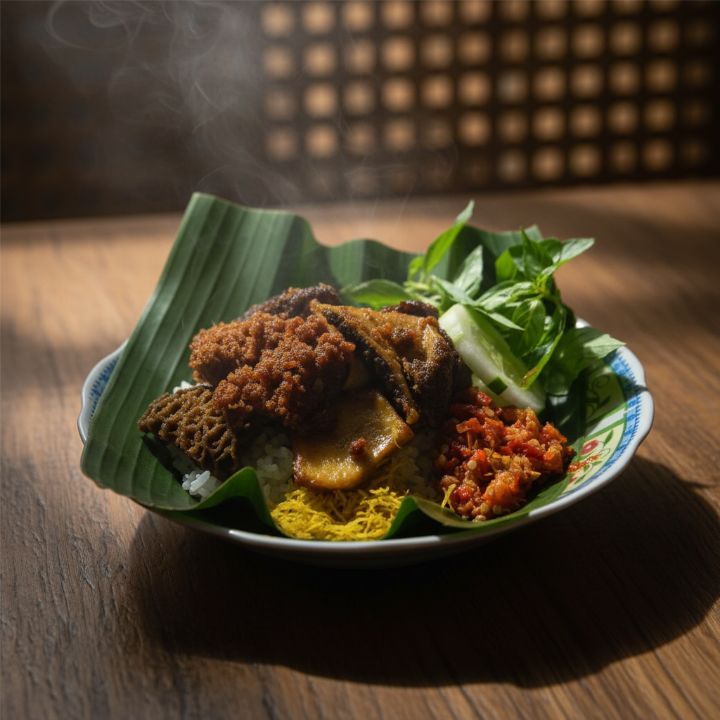 Nasi Babat Rawis sambal Bawang